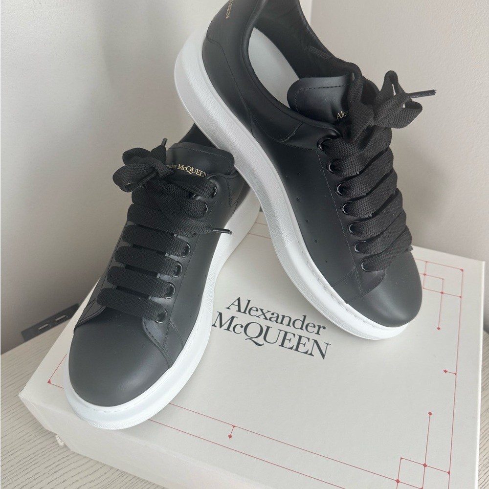 Alexander McQueen Black and White Women's Sneakers